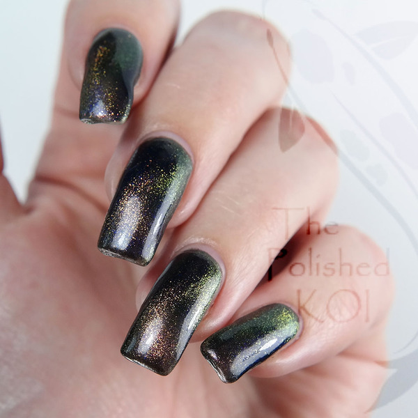 Nail polish swatch / manicure of shade Bee's Knees Lacquer Valek