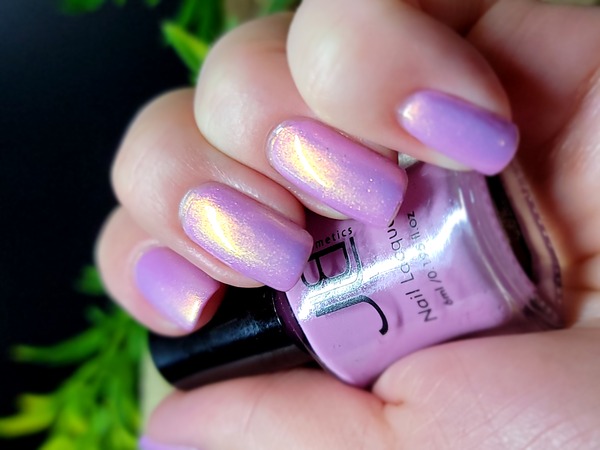 Nail polish swatch / manicure of shade JLB Cosmetics Lilac