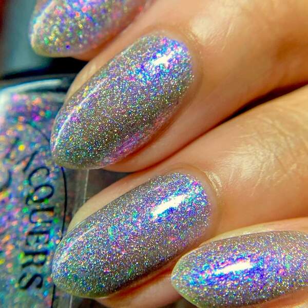 Nail polish swatch / manicure of shade Garden Path Lacquers Mercury In Spectrograde