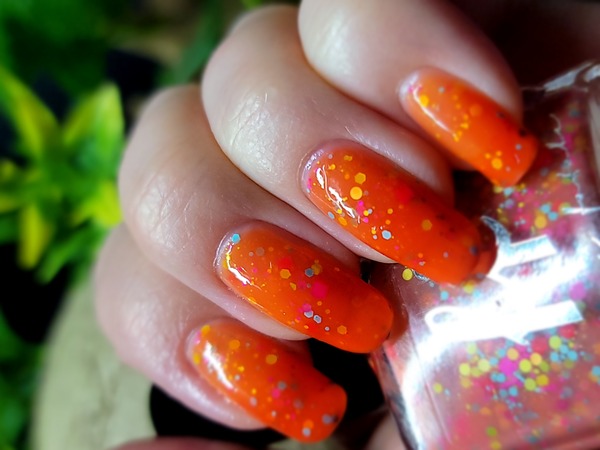 Nail polish swatch / manicure of shade Femme Fatale Sour Gummies