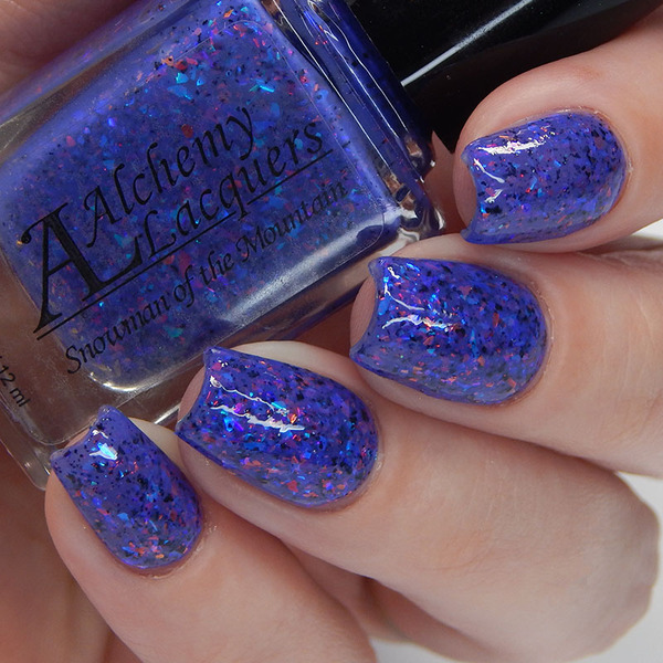 Nail polish swatch / manicure of shade Alchemy Lacquers Snowman on the Mountain