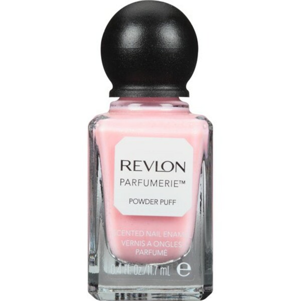 Nail polish swatch / manicure of shade Revlon Powder Puff