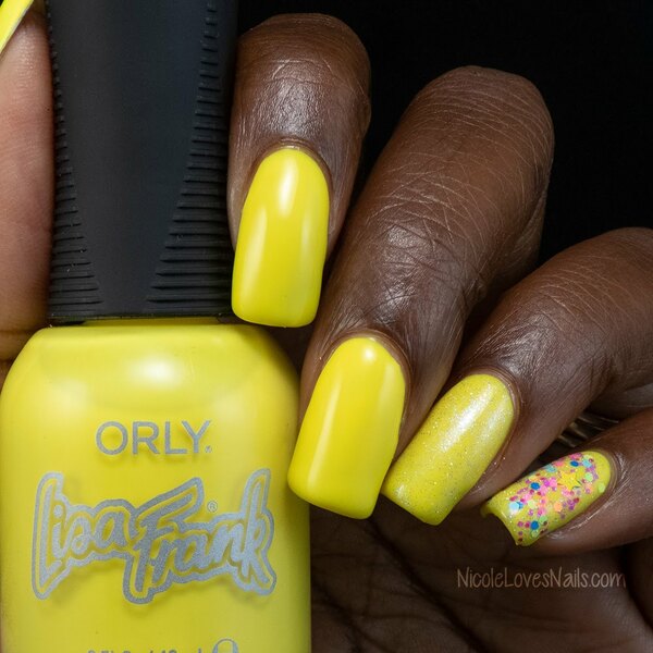 Nail polish swatch / manicure of shade Orly Sundae Sunshine