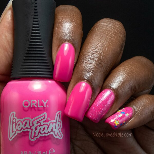 Nail polish swatch / manicure of shade Orly Purrty in Pink