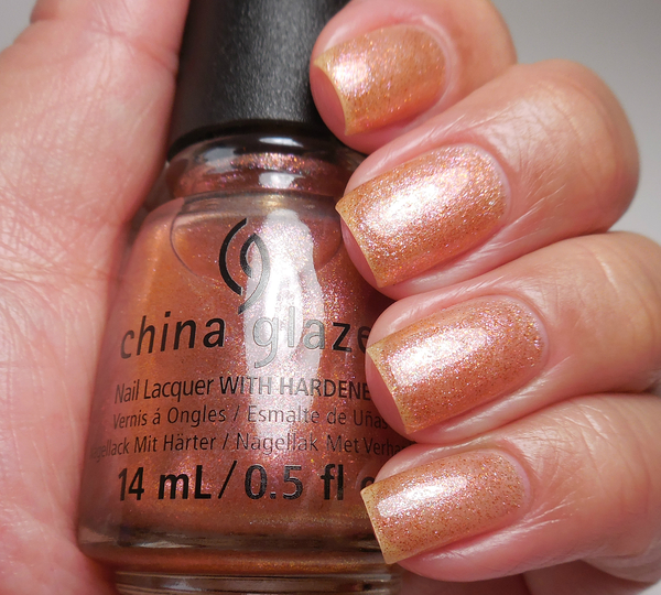 Nail polish swatch / manicure of shade China Glaze Better Than Nectar