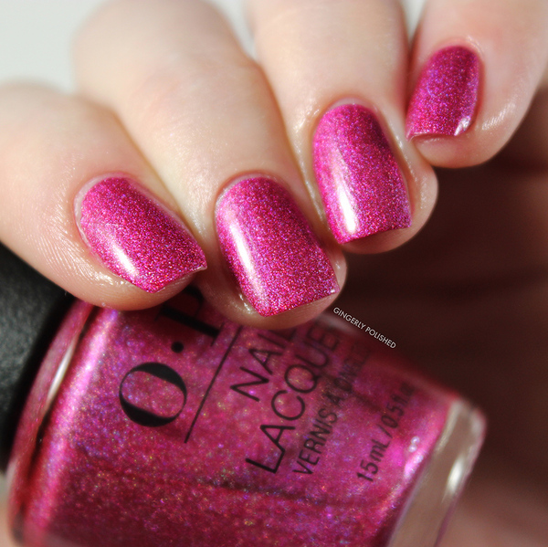 Nail polish swatch / manicure of shade OPI Mylar Dreams