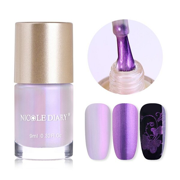 Nail polish swatch / manicure of shade Nicole Diary Teenage Dream