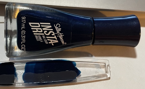 Nail polish swatch / manicure of shade Sally Hansen Midnight Drive
