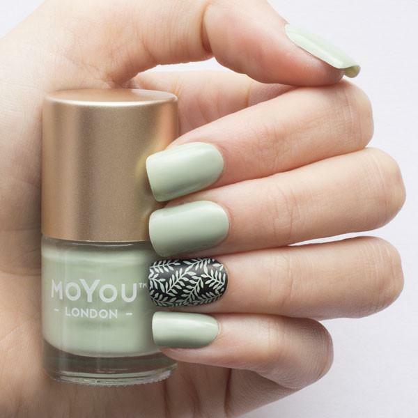 Nail polish swatch / manicure of shade MoYou London Olive Tree