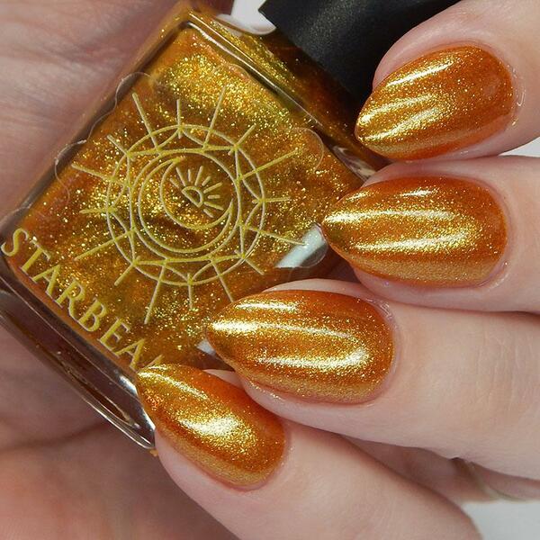 Nail polish swatch / manicure of shade Starbeam Golden Ticket