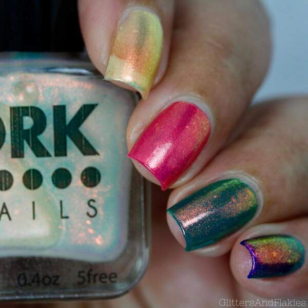 Nail polish swatch / manicure of shade DRK Nails Splendor