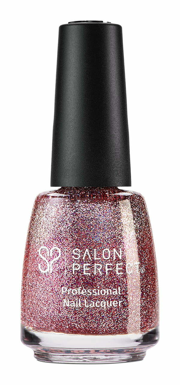 Nail polish swatch / manicure of shade Salon Perfect Nail Lacquer Salon Perfect "Shimmer Down" 346