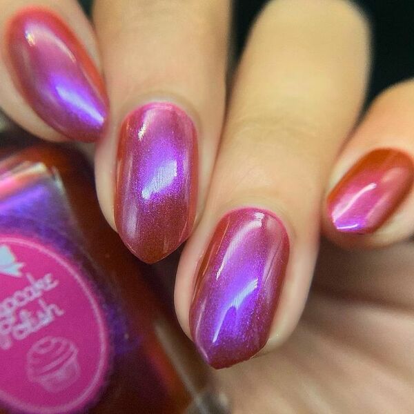 Nail polish swatch / manicure of shade Cupcake Polish Dream Phone