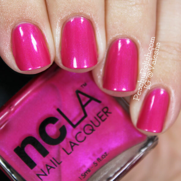Nail polish swatch / manicure of shade NCLA Beverly Hills Bunny