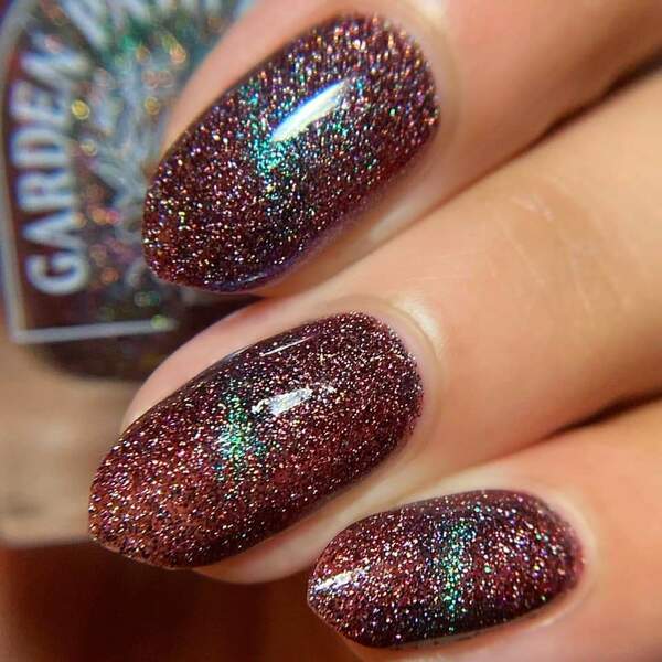 Nail polish swatch / manicure of shade Garden Path Lacquers Natal Plum