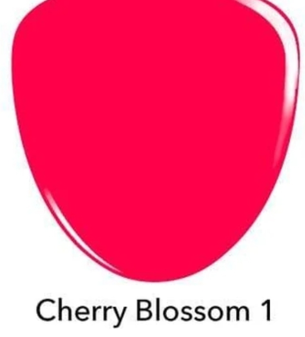 Nail polish swatch / manicure of shade Revel Cherry Blossom 1