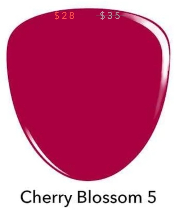 Nail polish swatch / manicure of shade Revel Cherry Blossom 5