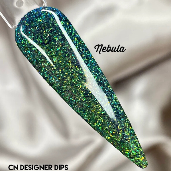 Nail polish swatch / manicure of shade CN Designer Dips Nebula
