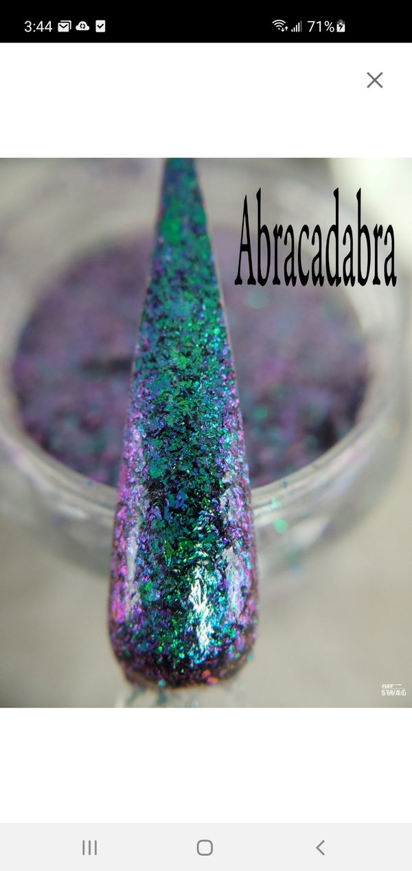 Nail polish swatch / manicure of shade Double Dipp'd Abracadabra