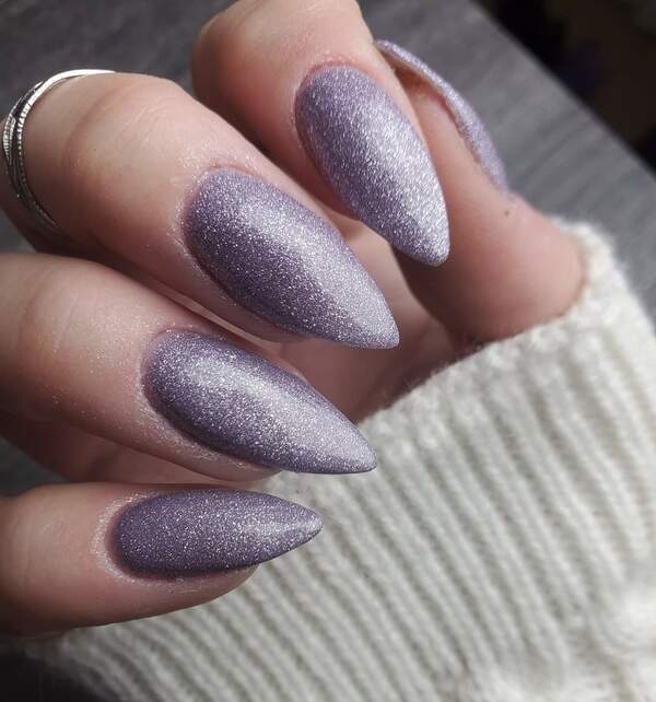 Nail polish swatch / manicure of shade Double Dipp'd Lavish