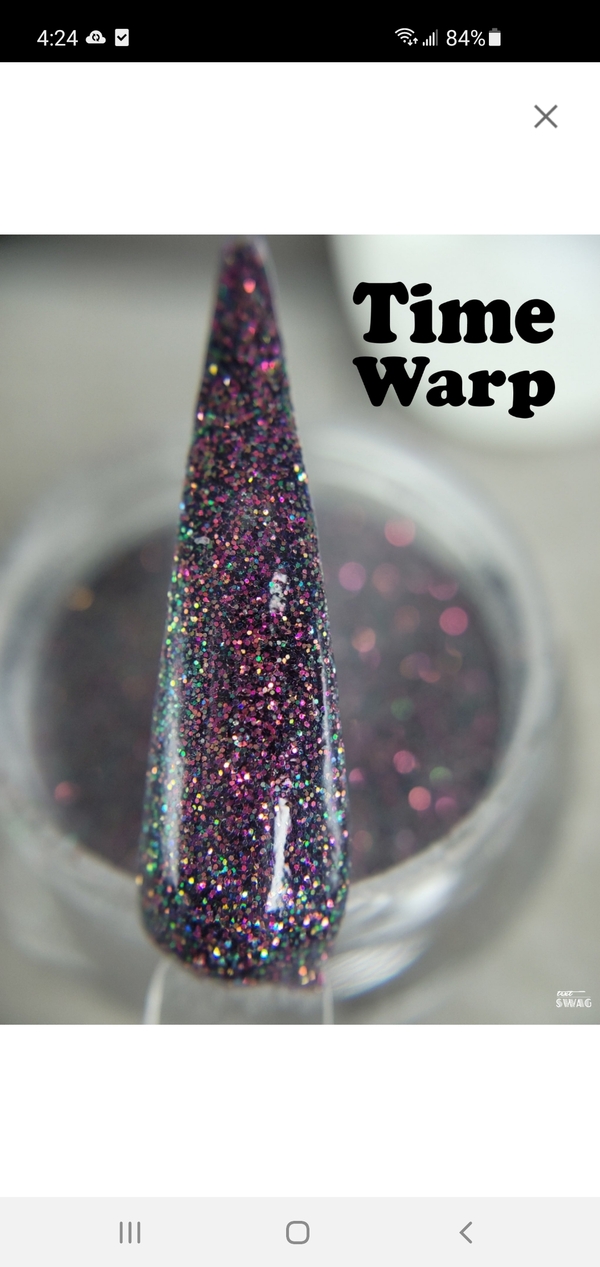 Nail polish swatch / manicure of shade Double Dipp'd Time Warp