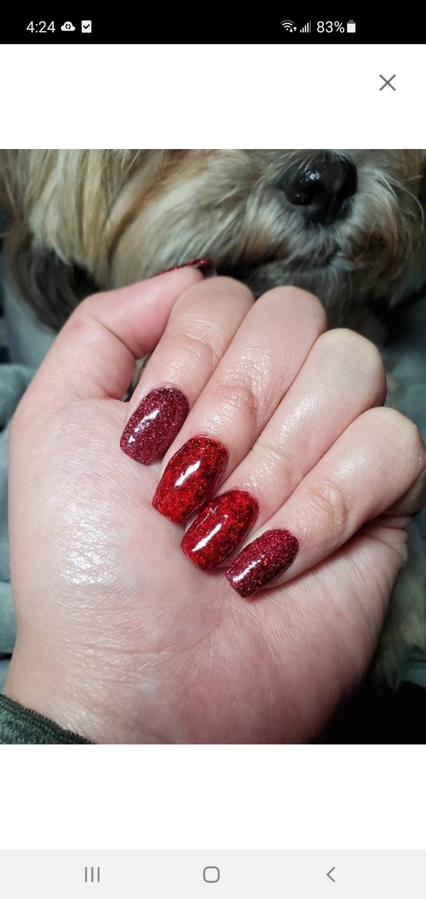 Nail polish swatch / manicure of shade Double Dipp'd Tornado