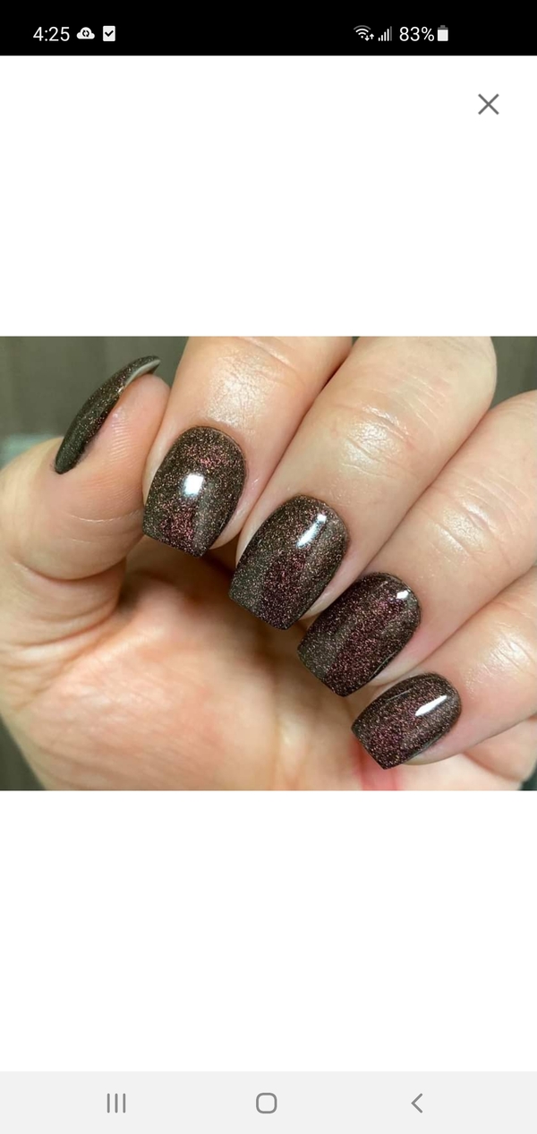 Nail polish swatch / manicure of shade Double Dipp'd Veiled
