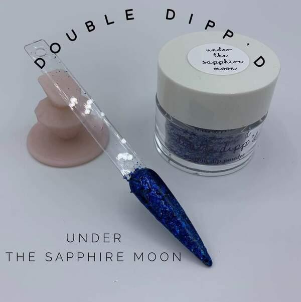 Nail polish swatch / manicure of shade Double Dipp'd Under the Sapphire Moon