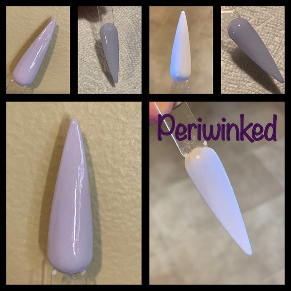 Nail polish swatch / manicure of shade Jewels Dips Periwinked