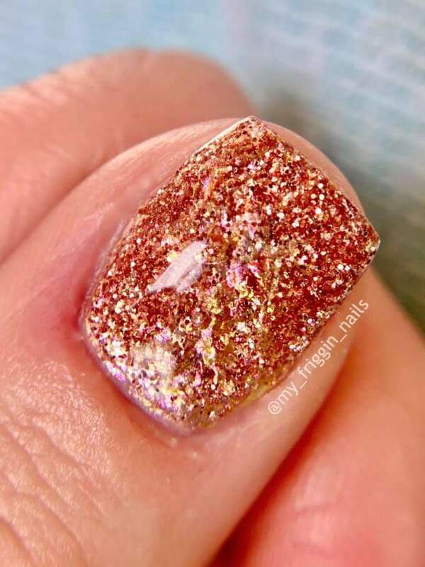 Nail polish swatch / manicure of shade Sparkle and Co. Walk of Fame