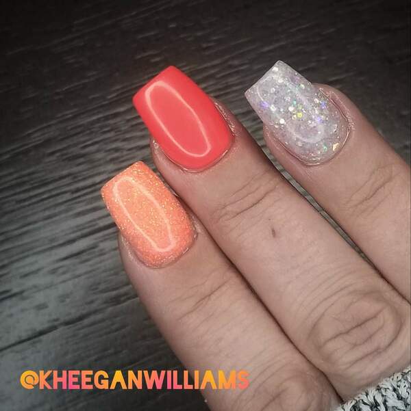 Nail polish swatch / manicure of shade Sparkle and Co. Girls Just Want to Have Sun