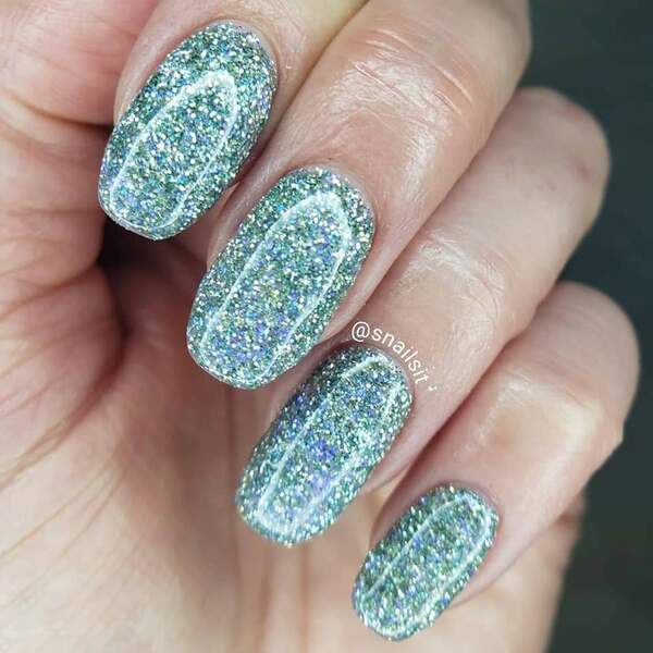 Nail polish swatch / manicure of shade Sparkle and Co. LavenderFields