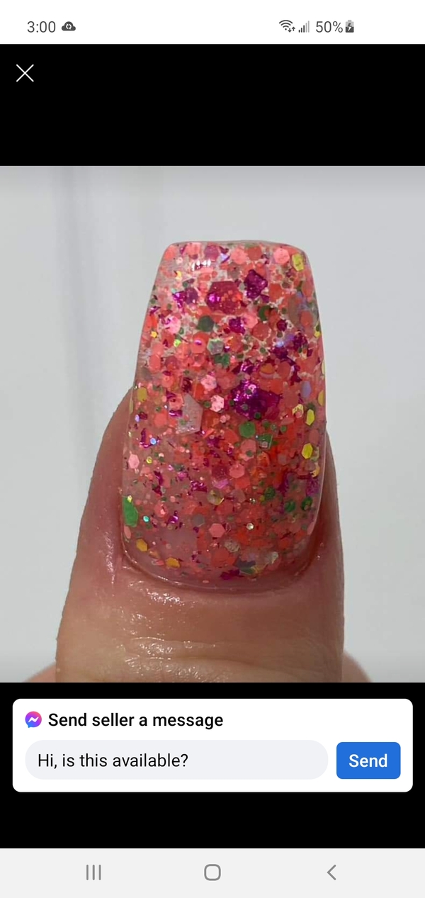 Nail polish swatch / manicure of shade Sparkle and Co. Guava Mojito