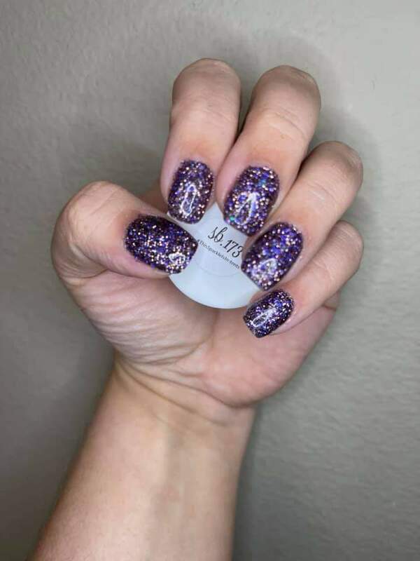 Nail polish swatch / manicure of shade Sparkle and Co. ThisSparkleIsIn-Tents