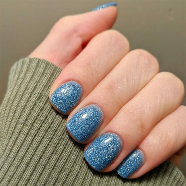 Nail polish swatch / manicure of shade Sparkle and Co. Diamonds at Dusk