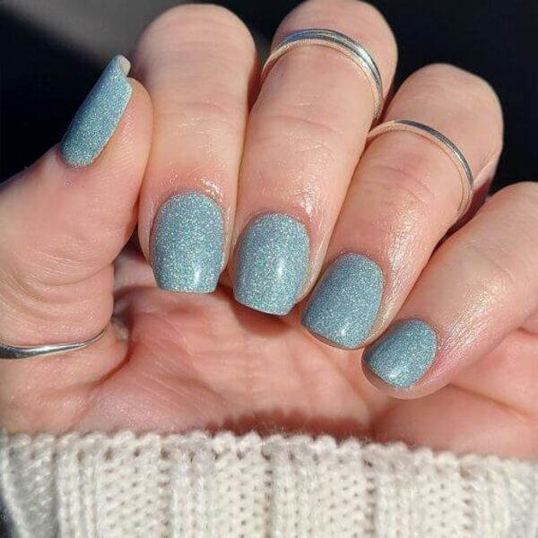 Nail polish swatch / manicure of shade Sparkle and Co. Winter Fairy
