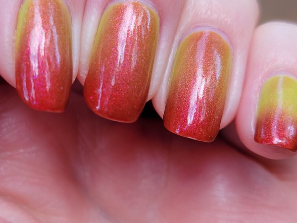 Nail polish swatch / manicure of shade Lucky 13 Lacquer Pie Is Home