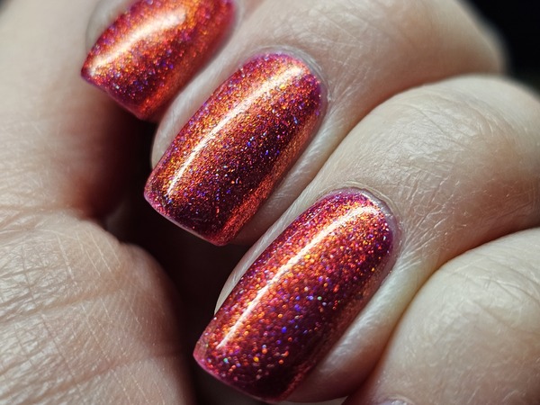 Nail polish swatch / manicure of shade KBShimmer Totally Stoked