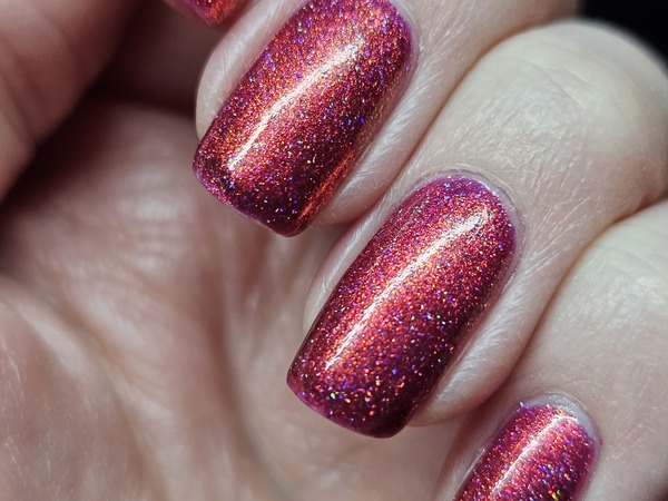 Nail polish swatch / manicure of shade KBShimmer Totally Stoked