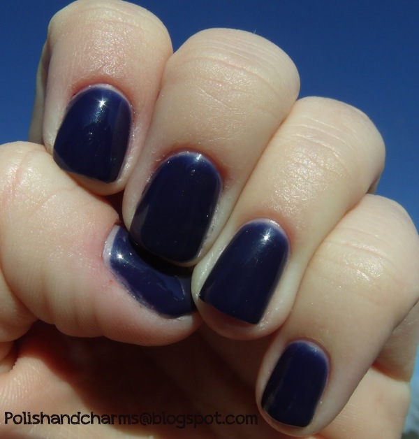 Nail polish swatch / manicure of shade ASP Blue Bayou
