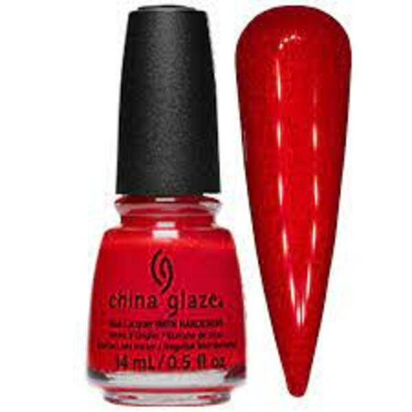 Nail polish swatch / manicure of shade China Glaze Santa Monica Claus