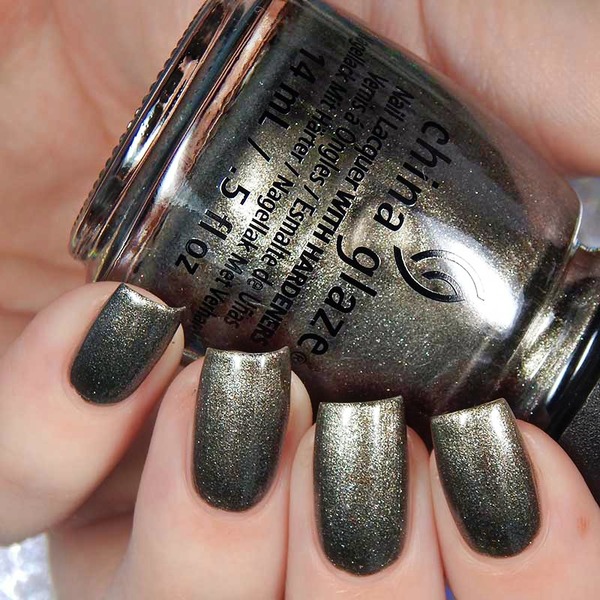 Nail polish swatch / manicure of shade China Glaze Slay Bells Ring