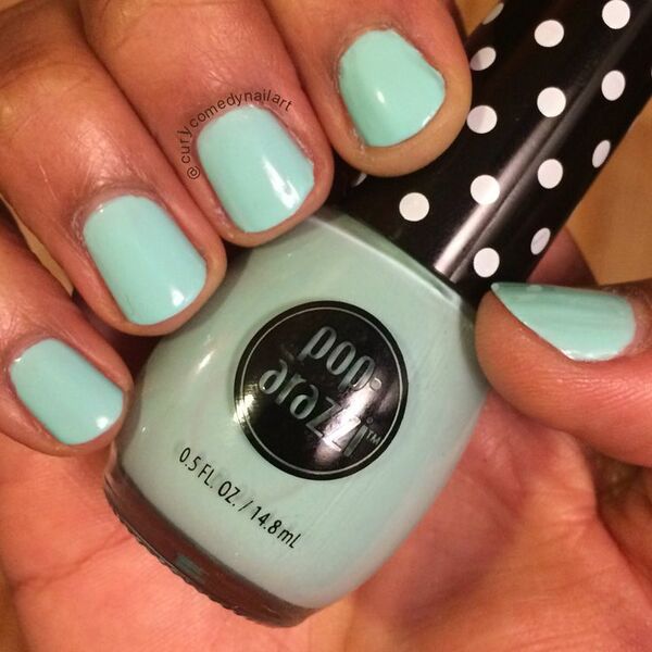 Nail polish swatch / manicure of shade Pop-arazzi Shell Me More