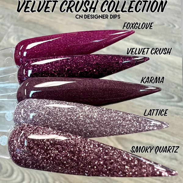 Nail polish swatch / manicure of shade CN Designer Velvet Crush