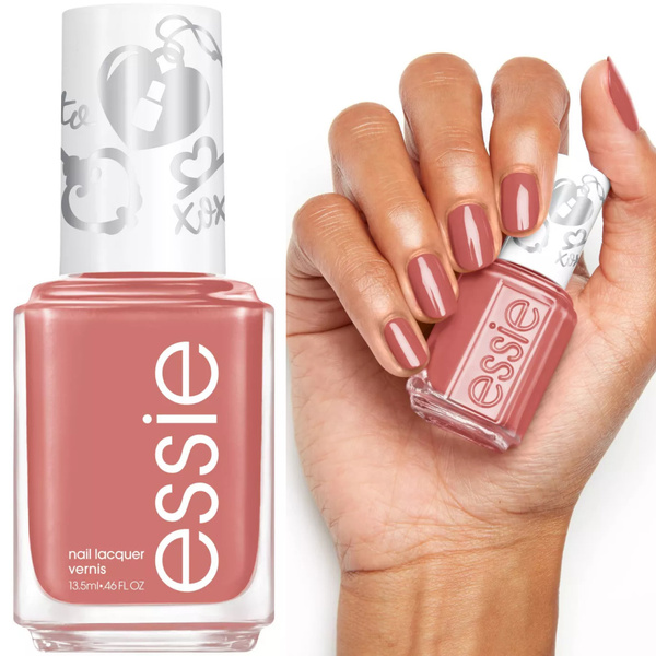 Nail polish swatch / manicure of shade essie Respond with a Kiss