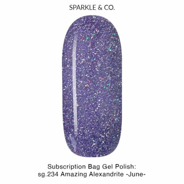 Nail polish swatch / manicure of shade Sparkle and Co. Amazing Alexandrite