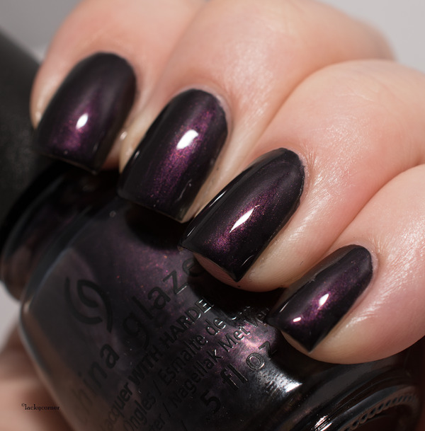 Nail polish swatch / manicure of shade China Glaze Glamcore