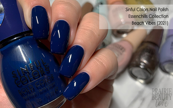 Nail polish swatch / manicure of shade Sinful Colors Beach vibes