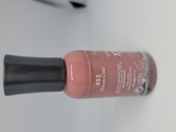 Nail polish swatch / manicure of shade Sally Hansen Xtreme Wear Mauve over