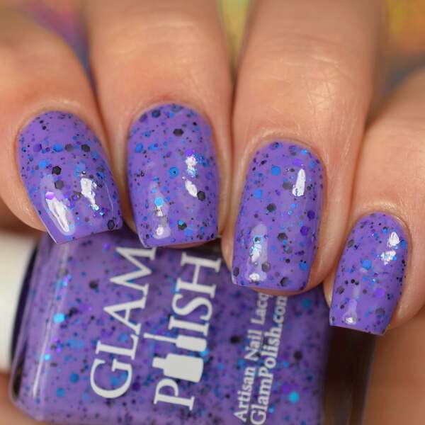 Nail polish swatch / manicure of shade Glam Polish Pull the lever Kronk!